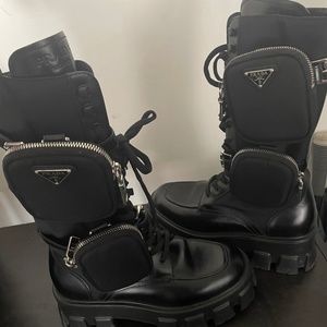 Prada combat boots